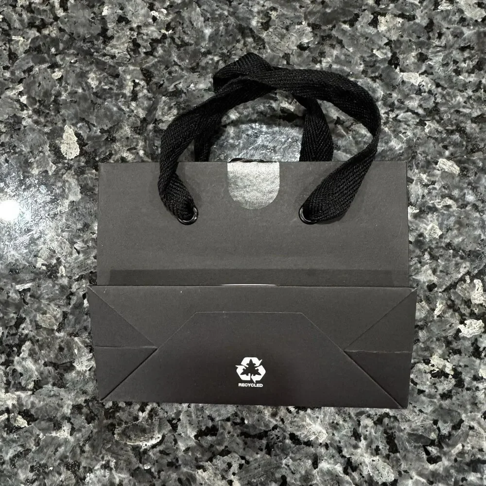 CHROME HEARTS Authentic Small Black Paper Shopping Gift Bag 